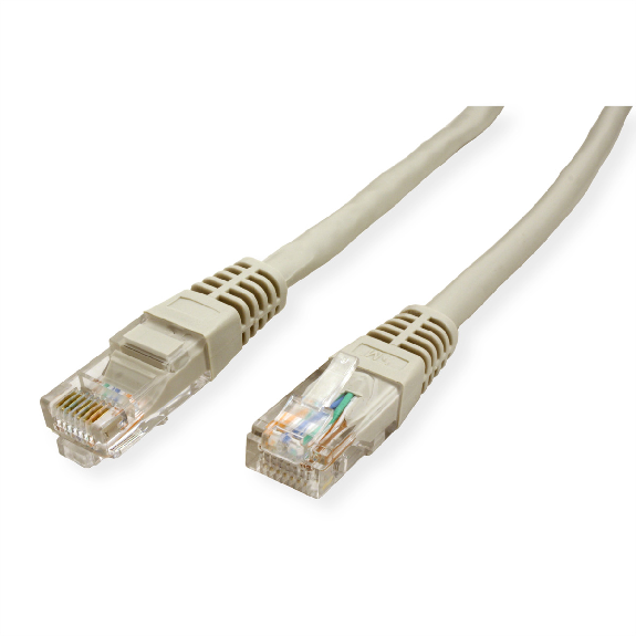 VALUE Patchkabel Kat.5e (Class D) UTP, grau, 1 m-Beschreibung lesen