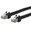 METZ CONNECT Patchkabel 6kV Flex500 Outdoor, schwarz, 0,5 m