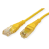 Cordon ROLINE Cat.5e (Classe D) UTP confectionné, jaune, 3 m