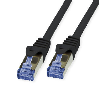 VALUE Cordon outdoor Cat.6A (Classe EA) S/FTP (PiMF) solide LSOH, noir, 20 m-Lire la description