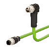 METZ CONNECT Câble Ethernet industriel M12 droit-coudé, codage X, 5 m