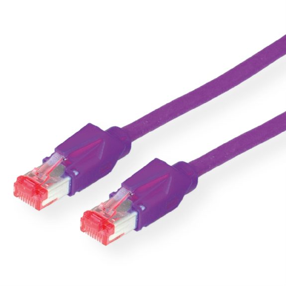 DÄTWYLER Patchkabel Kat.6 (Class E) S/FTP, CU 7702 flex LSOH, Hirose TM21, violett, 3 m-Beschreibung lesen