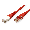 Cordon ROLINE Cat.5e (Classe D) S/FTP AWG26, rouge, 5 m