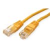 Cordon ROLINE Cat.5e (Classe D) UTP confectionné, jaune, 0,5 m