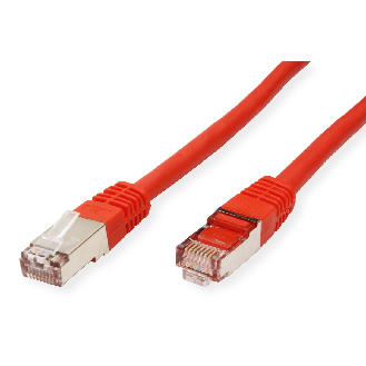 VALUE Patchkabel Kat.6 (Class E) S/FTP (PiMF), rot, 1 m-Beschreibung lesen