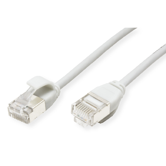 ROLINE U/FTP DataCenter Patchkabel Kat.6A (Class EA), LSOH, slim, weiß, 2 m-Beschreibung lesen