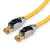 ROLINE S/FTP-(PiMF-) Patchkabel Kat.8 (Class I), LSOH, Massivdraht, gelb, 1 m