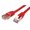 Cordon VALUE Cat.6 (Classe E) S/FTP LSOH, rouge, 2 m