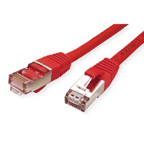Cordon VALUE Cat.6 (Classe E) S/FTP LSOH, rouge, 2 m-Lire la description