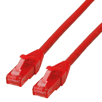 Cordon ROLINE UTP Cat.6, LSOH, Component Level, rouge, 5 m-Lire la description