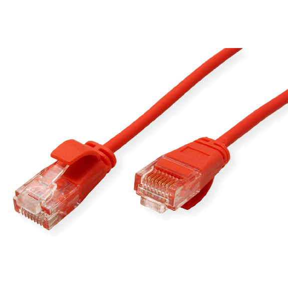 ROLINE GREEN UTP Patchkabel Kat.6A (Class EA), LSOH, slim, rot, 2 m-Beschreibung lesen