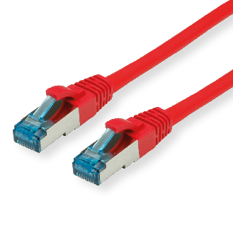 Cordon VALUE Cat.6A (Classe EA) / 10 Gigabit S/FTP, LSOH, rouge, 3 m-Lire la description