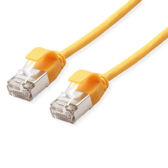 ROLINE U/FTP DataCenter Patchkabel Kat.6A (Class EA), LSOH, slim, gelb, 3 m-Beschreibung lesen
