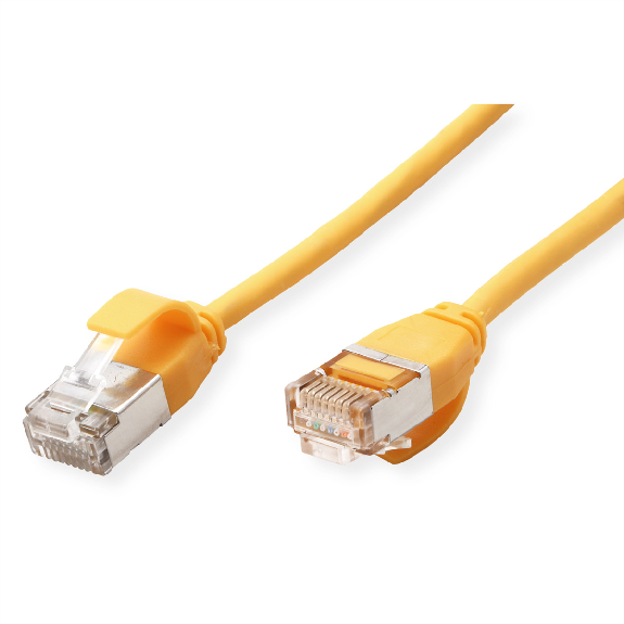 ROLINE U/FTP DataCenter Patchkabel Kat.6A (Class EA), LSOH, slim, gelb, 3 m-Beschreibung lesen