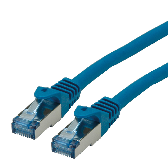 ROLINE Patchkabel Kat.6A S/FTP (PiMF), Component Level, LSOH, blau, 20 m-Beschreibung lesen