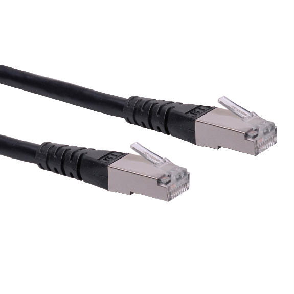 Cordon ROLINE Cat.6 (Classe E) S/FTP (PiMF), noir, 1 m-Leggi tutto