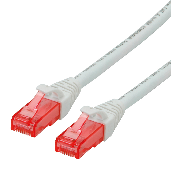 Cordon ROLINE UTP Cat.6, LSOH, Component Level, blanc, 2 m-Leggi tutto