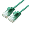 ROLINE GREEN Cordon Data Center UTP Cat.6A (Classe EA), LSOH, slim, vert, 0,5 m