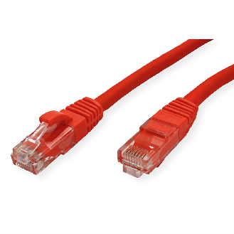 Cordon VALUE Cat.6 (Classe E) UTP LSOH, rouge, 3 m-Lire la description