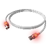 Cordon EasyLan DualBoot LED Cat.6A (Classe EA) S/FTP, LSOH, blanc, 7 m