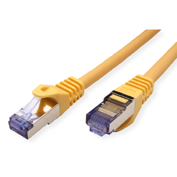 ROLINE Patchkabel Kat.6A S/FTP (PiMF), Component Level, LSOH, gelb, 0,3 m-Beschreibung lesen