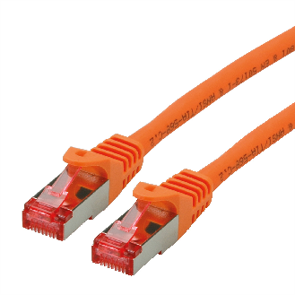 Cordon ROLINE S/FTP(PiMF) Cat.6, LSOH, Component Level, orange, 3 m-Lire la description