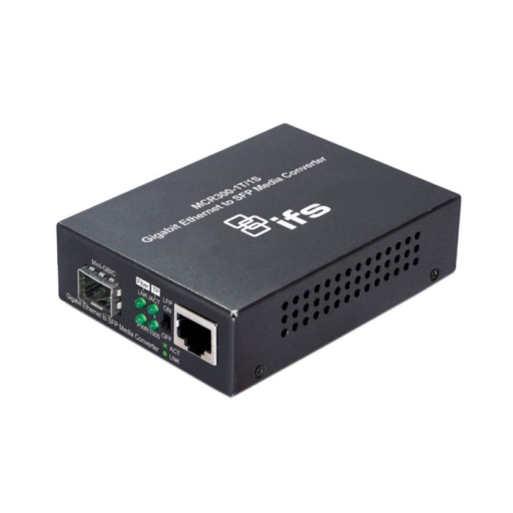 MCR300-1T-1S-V2 IFS, Gigabit Ethernet Medienkonverter, 1 Port. SFP, 1000TX auf 1000SX/LX/ZX MCR300-1T-1S-V2 IFS, Gigabit Ethernet Medienkonverter, 1 Port. SFP, 1000TX auf 1000SX/LX/ZX-Beschreibung lesen