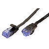 VALUE Patchkabel Kat.6A (Class EA) UTP, extra-flach, schwarz, 1 m