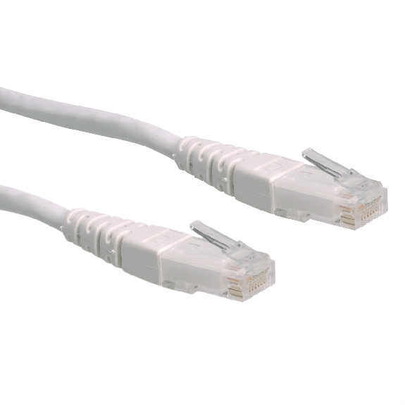 Cordon ROLINE Cat.6 (Classe E) UTP, blanc, 3 m-Leggi tutto