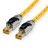 ROLINE S/FTP-(PiMF-) Patchkabel Kat.8 (Class I), LSOH, Massivdraht, gelb, 3 m