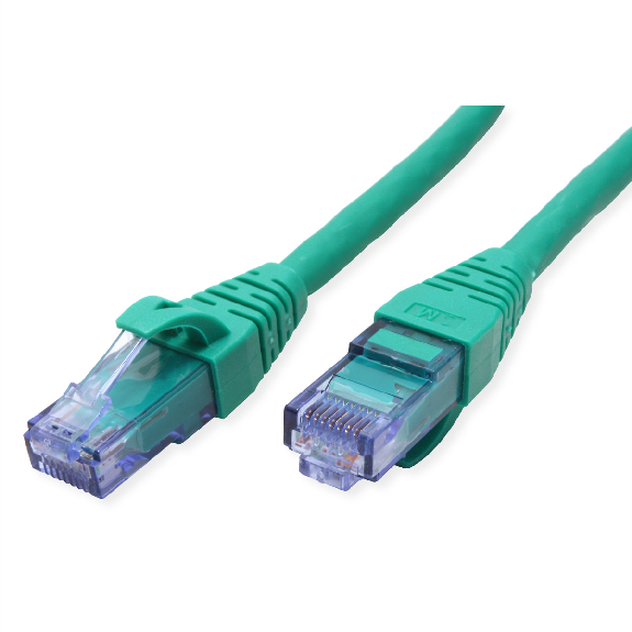 ROLINE Patchkabel Kat.6A UTP, Component Level, LSOH, grün, 1 m-Beschreibung lesen