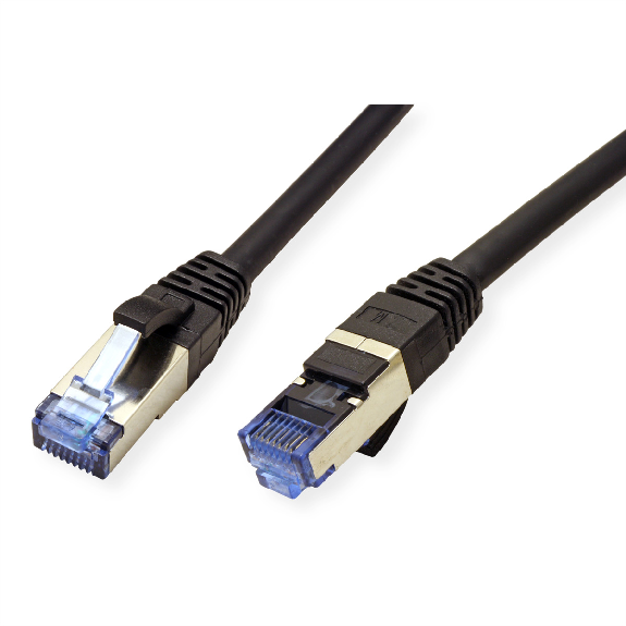 VALUE Patchkabel Kat.6A (Class EA) S/FTP (PiMF), LSOH, schwarz, 3 m-Beschreibung lesen