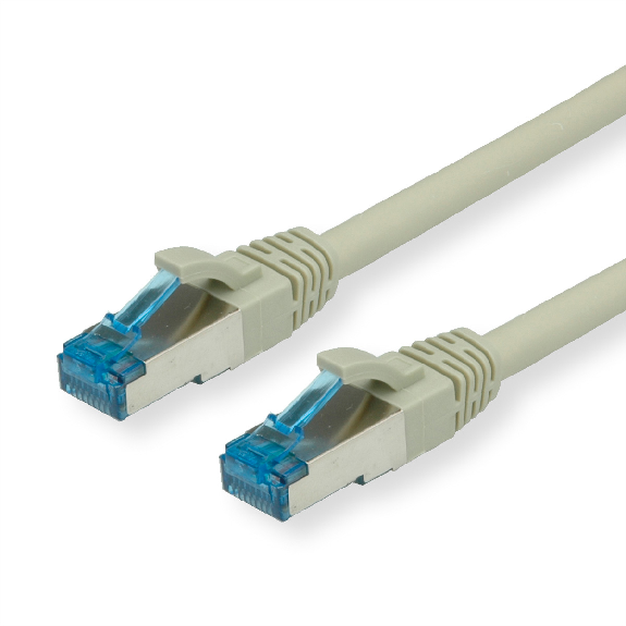 VALUE Patchkabel Kat.6A (Class EA) S/FTP (PiMF), LSOH, grau, 10 m-Beschreibung lesen
