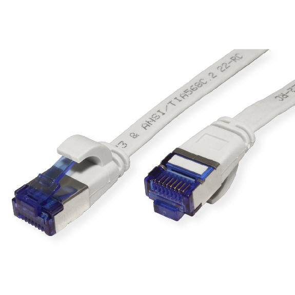VALUE Patchkabel Kat.6A (Class EA) FTP, extra-flach, grau, 1,5 m-Beschreibung lesen