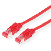 KERPEN Patchkabel Kat.6 (Class E) S/F, MegaLine F6-90, HiRose TM21, LSOH, rot, 0,5 m