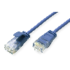 ROLINE GREEN UTP Patchkabel Kat.6A (Class EA), LSOH, slim, blau, 1,5 m