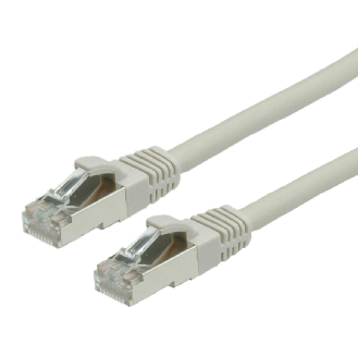Cordon VALUE Cat.6 (Classe E) S/FTP LSOH, gris, 1 m-Lire la description