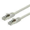 Cordon VALUE Cat.6 (Classe E) S/FTP LSOH, gris, 1 m