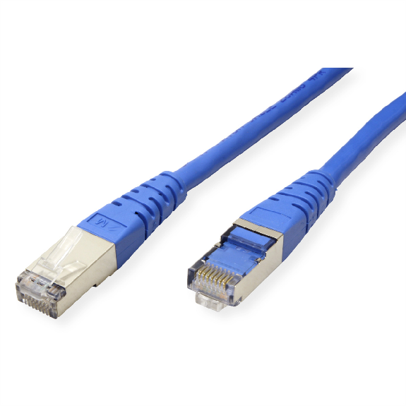 ROLINE Patchkabel Kat.6 (Class E) S/FTP (PiMF), blau, 15 m-Beschreibung lesen