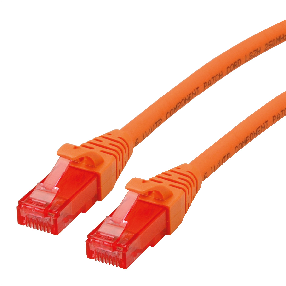 ROLINE Patchkabel Kat.6 UTP, Component Level, LSOH, orange, 1,5 m-Beschreibung lesen