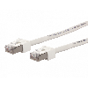 METZ CONNECT Patchkabel Kat.6 (Class E) S/FTP, Ultraflex500 VoIP, AWG 26, LSOH, weiß, 15 m