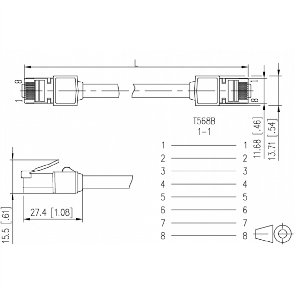 METZ CONNECT Patchkabel Kat.6 (Class E) S/FTP, Ultraflex500 VoIP, AWG 26, LSOH, weiß, 15 m-Beschreibung lesen