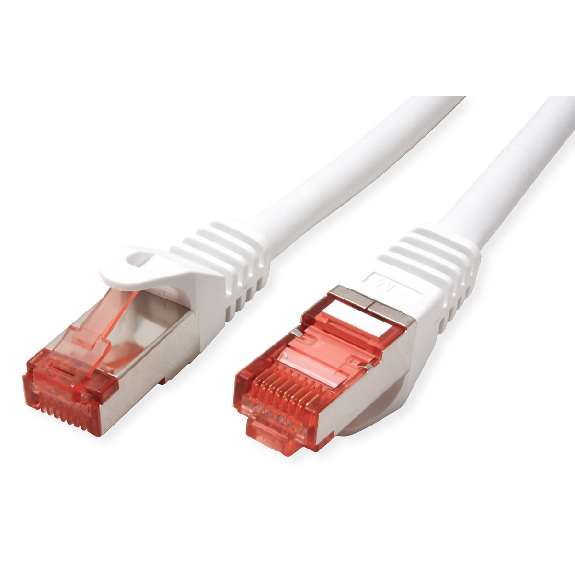 ROLINE Patchkabel Kat.6 S/FTP (PiMF), Component Level, LSOH, weiß, 0,5 m-Beschreibung lesen