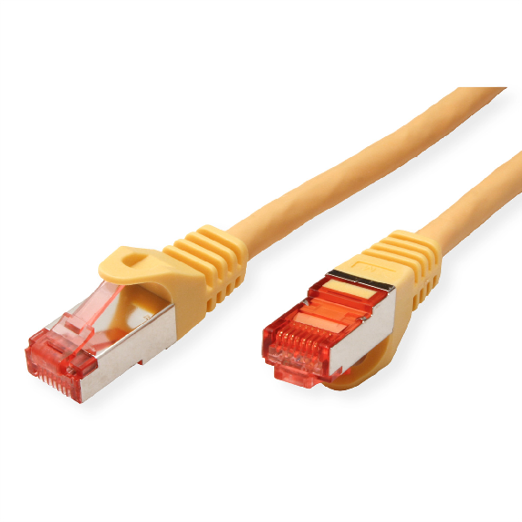 ROLINE Patchkabel Kat.6 S/FTP (PiMF), Component Level, LSOH, gelb, 0,5 m-Beschreibung lesen