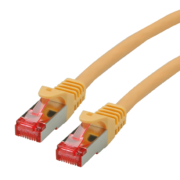 ROLINE Patchkabel Kat.6 S/FTP (PiMF), Component Level, LSOH, gelb, 0,5 m-Beschreibung lesen
