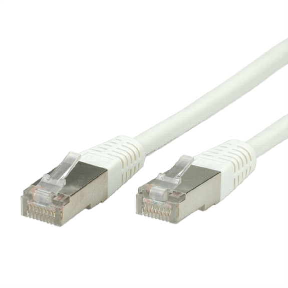 VALUE Patchkabel Kat.6 (Class E) S/FTP (PiMF), weiß, 0,5 m-Beschreibung lesen