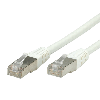 VALUE Patchkabel Kat.6 (Class E) S/FTP (PiMF), weiß, 0,5 m