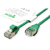 ROLINE GREEN U/FTP Patchkabel Kat.6A (Class EA), LSOH, slim, grün, 0,15 m