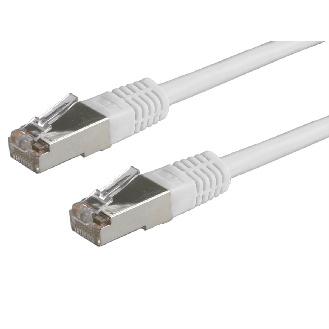 Cordon ROLINE Cat.5e (Classe D) S/FTP AWG26, gris, 0,5 m-Lire la description