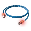 Cordon EasyLan DualBoot LED Cat.6A (Classe EA) S/FTP, LSOH, bleu, 5 m